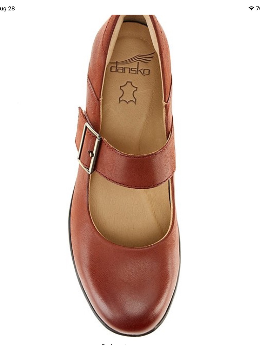 Dansko Collette Burnished Nubuck Leather Mary Jane Pumps, Size EU40/US9.5, NWOT